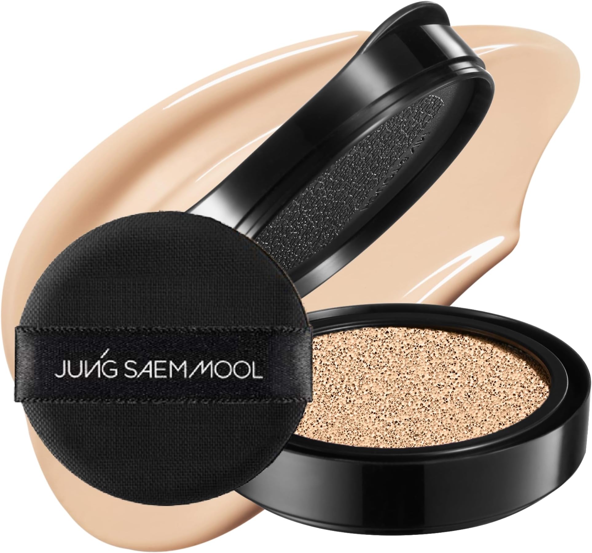 Essential Skin Nuder Cushion Refill | Natural Finish, Buildable Coverage Cushion Foundation by Korean Makeup Artist (Refill Only, 0.49 Fl Oz, SPF 50), 19 N Light