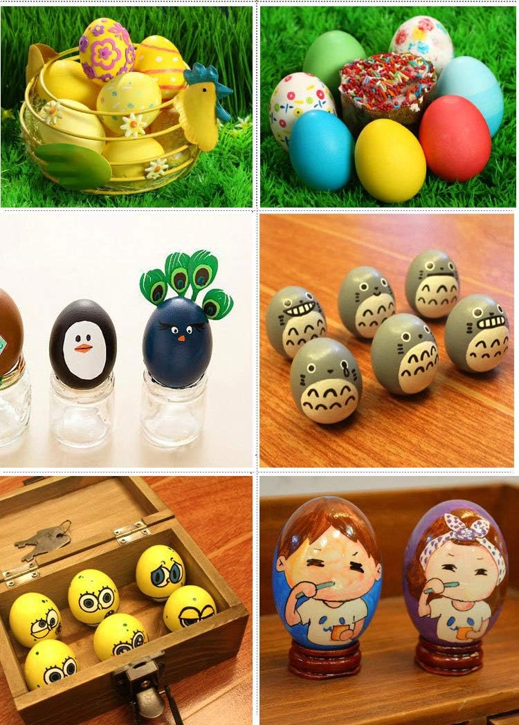 6Pcs Wooden Faux Fake Eggs, Children Play Kitchen Game Food Toy - Log Color