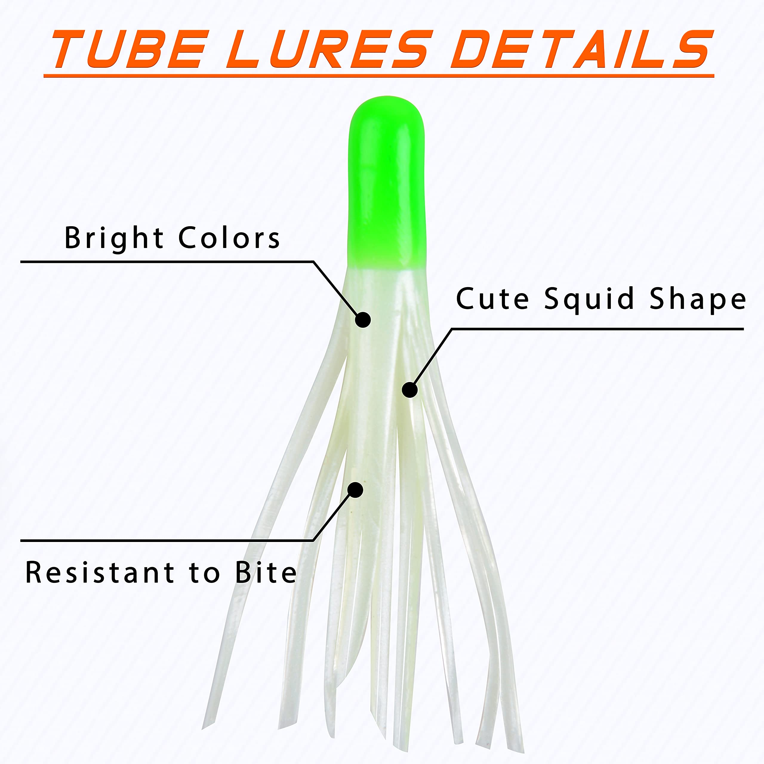 Grub Lures Fishing Jigs Head Hooks Kit,Crappie Jigs Fishing Lures Kit Soft Plastic Grub Tail Worm Lure Bait for Bass Trout Saltwater Freshwater Fishing