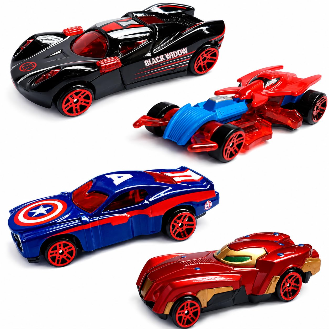 PLUSPOINT Superhero Car Set - 6 Die-Cast Metal Cars -19 PLUSPOINT Superhero Car Set - 6 Die-Cast Metal Cars -19