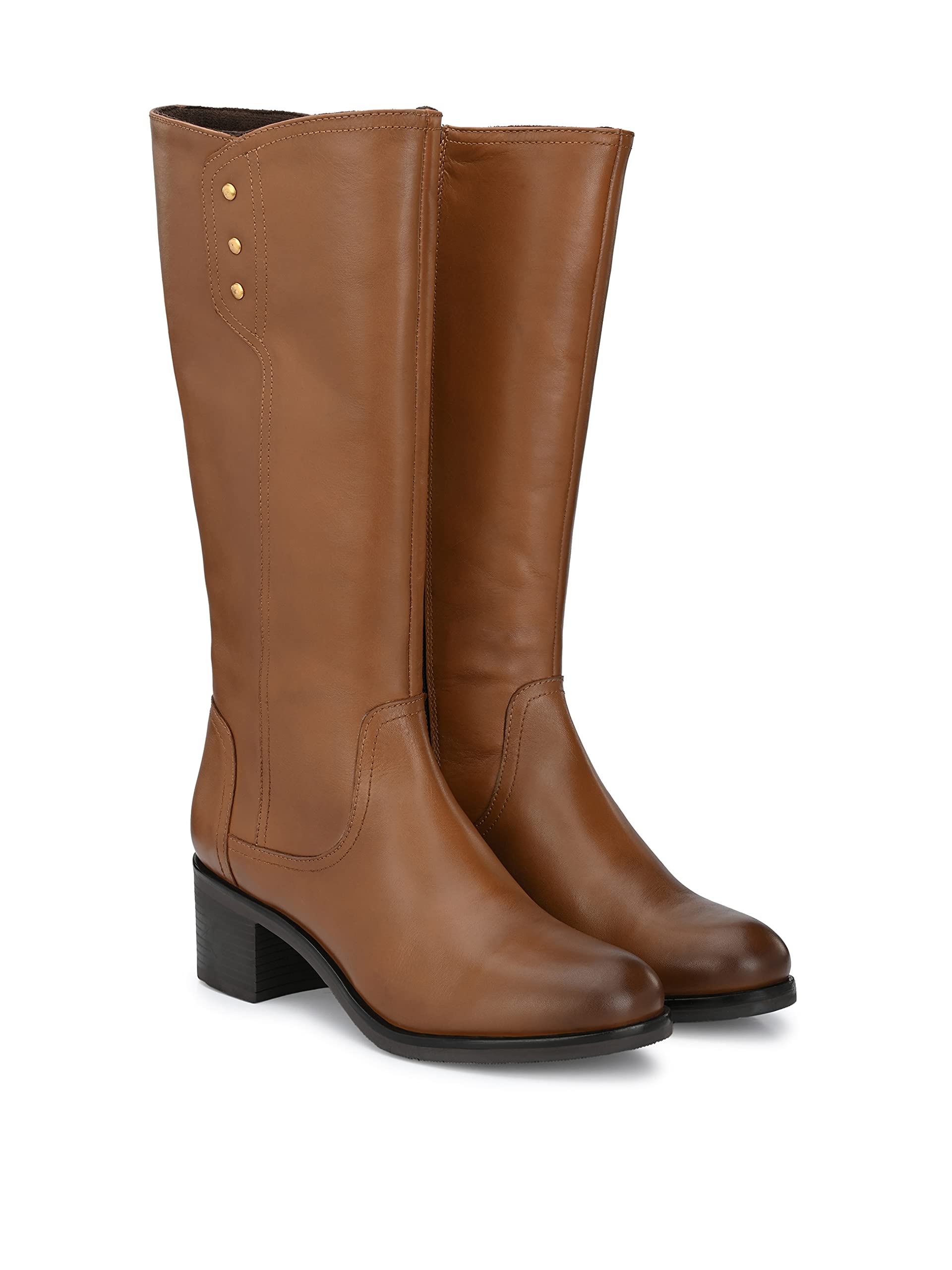 Delize Womens Black/Tan Knee Boots (B09G9ZZ2XB) Amazon Price History, Amazon Price Tracker