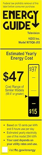 Miniatura 22 de VIZIO 75 pulgadas serie M Quantum 4K UHD LED HDR Smart TV con Apple AirPlay y Chromecast integrado, Dolby Vision, HDR10+, HDMI 2.1, velocidad de