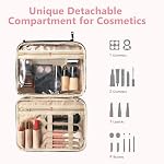 Detachable Travel Toiletry Bag for Women - Large Toiletry Bags for Traveling Women - Hanging Makeup Cosmetic Bag, Organizer for Travel Accessories Cruise Essential - Travel Size Toiletries