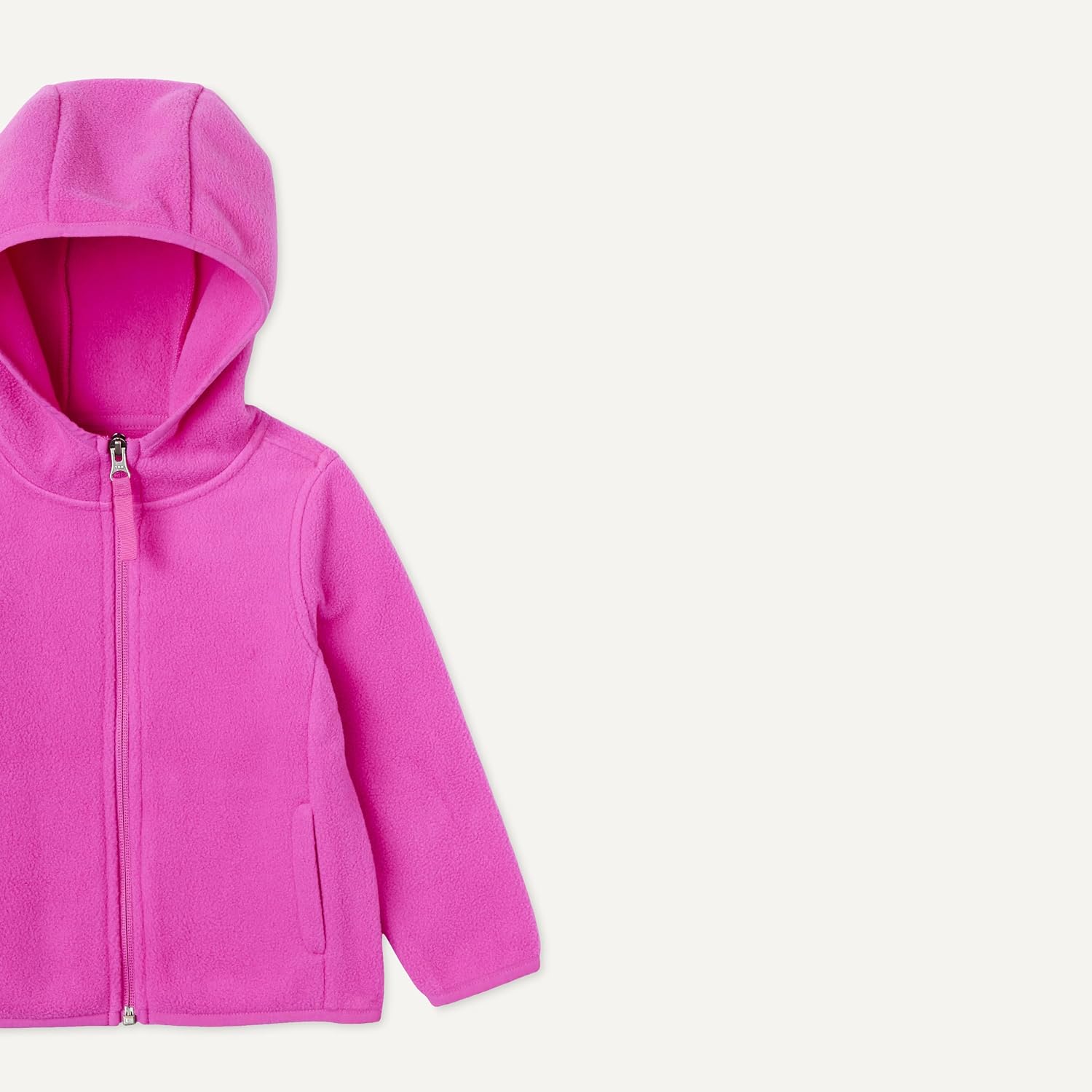 Amazon Essentials Girls' Polar Fleece Full-Zip Hooded Jackets