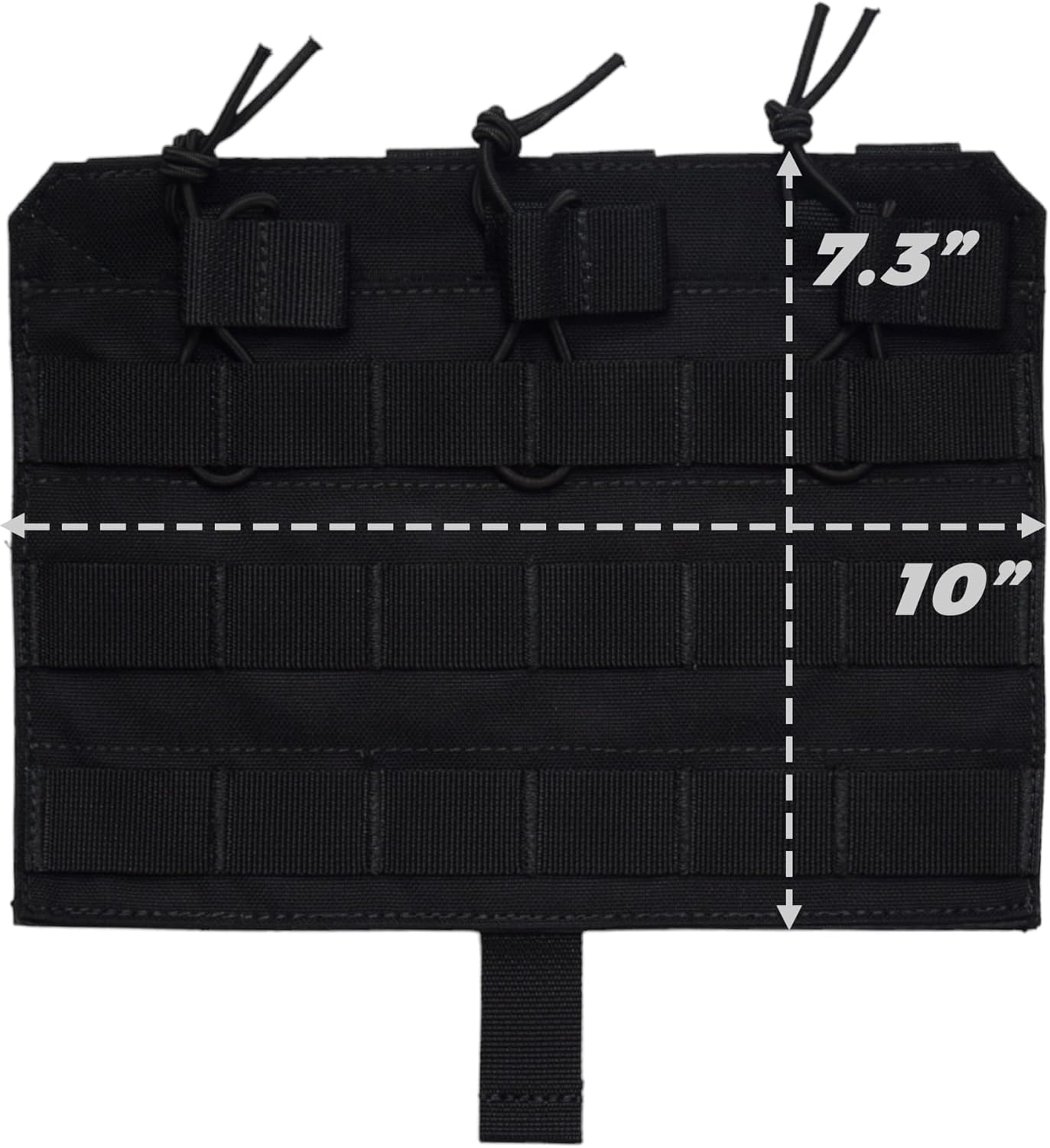 Front Panel 762 Triple Mag Pouch 4 Webbing Attach Molle System Elastic Band 1000D Nylon for Outdoor Training Suit Accessory