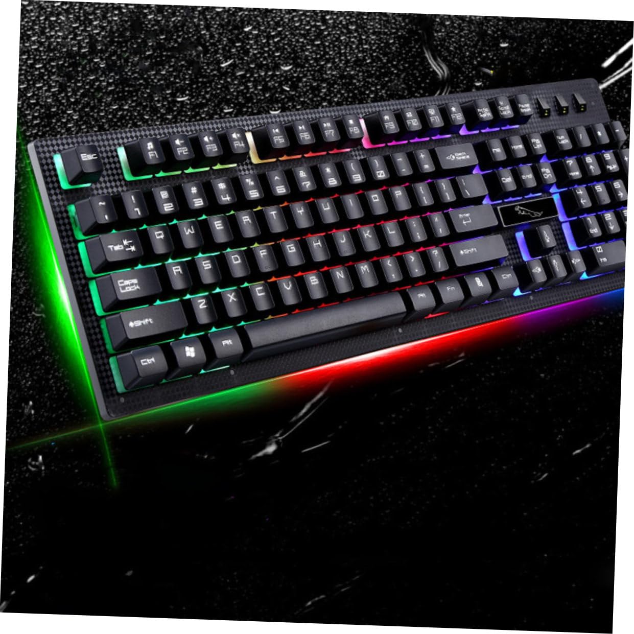 Clavier et Souris pour Gamer Filaire USB Lumineux 104 Touches