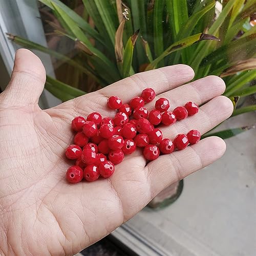 Miniatura 4 de Chengmu Cuentas de vidrio plateado Rondelle de 0.315 in para hacer joyas, 300 unids forma de Briolette facetada Crytal Spacer Beads Surtidos