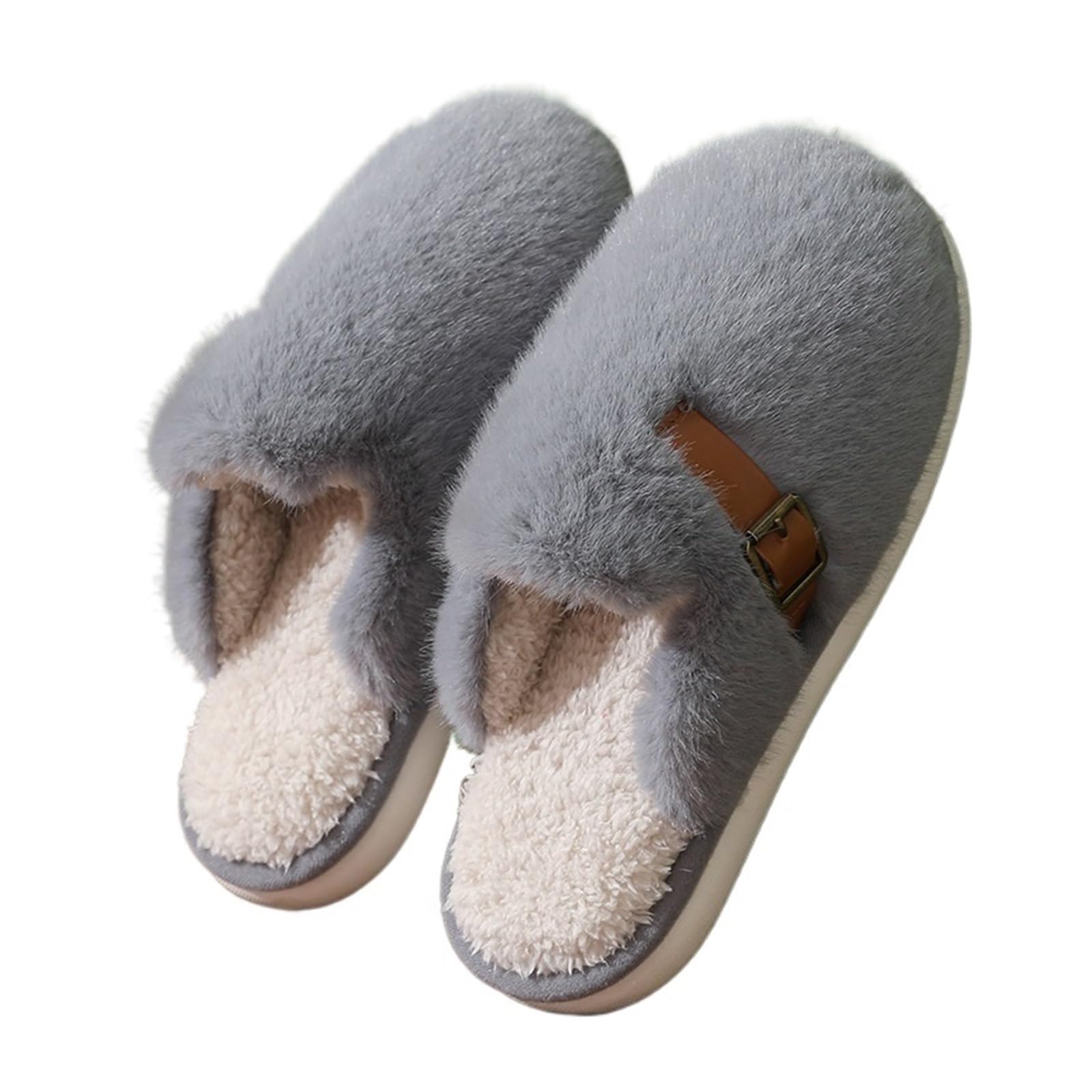 Pantoufles en coton pieds froids solution avec semelle épaisse pour l'hiver