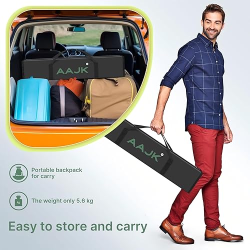 Miniatura 5 de AAJK Pantalla de proyector portátil de 120 pulgadas con soporte, eleva tus noches de cine al aire libre con claridad HD 4K y comodidad ligera