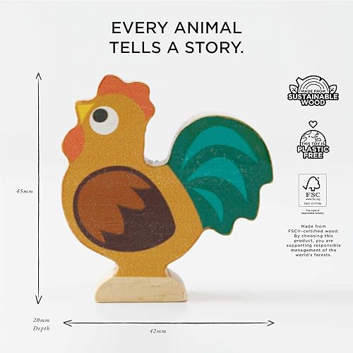 Miniatura 5 de Le Toy Van Torre de Granja Soleada de Madera & Bolsa, Juego Educativo de Equilibrio, Apilable, Libre de Plástico, Juguete Adecuado para Edad de 18+