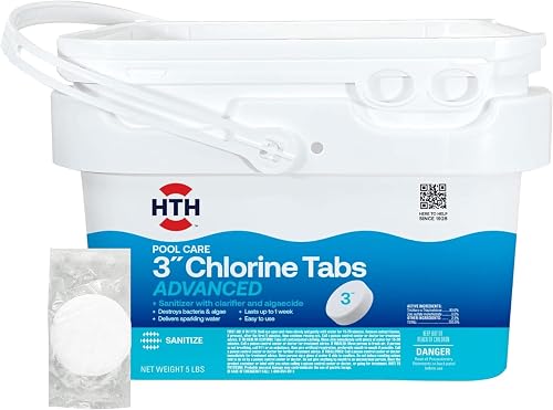 HTH Pool Care 3-Inch Chlorine Tabs Advanced (5 lb)