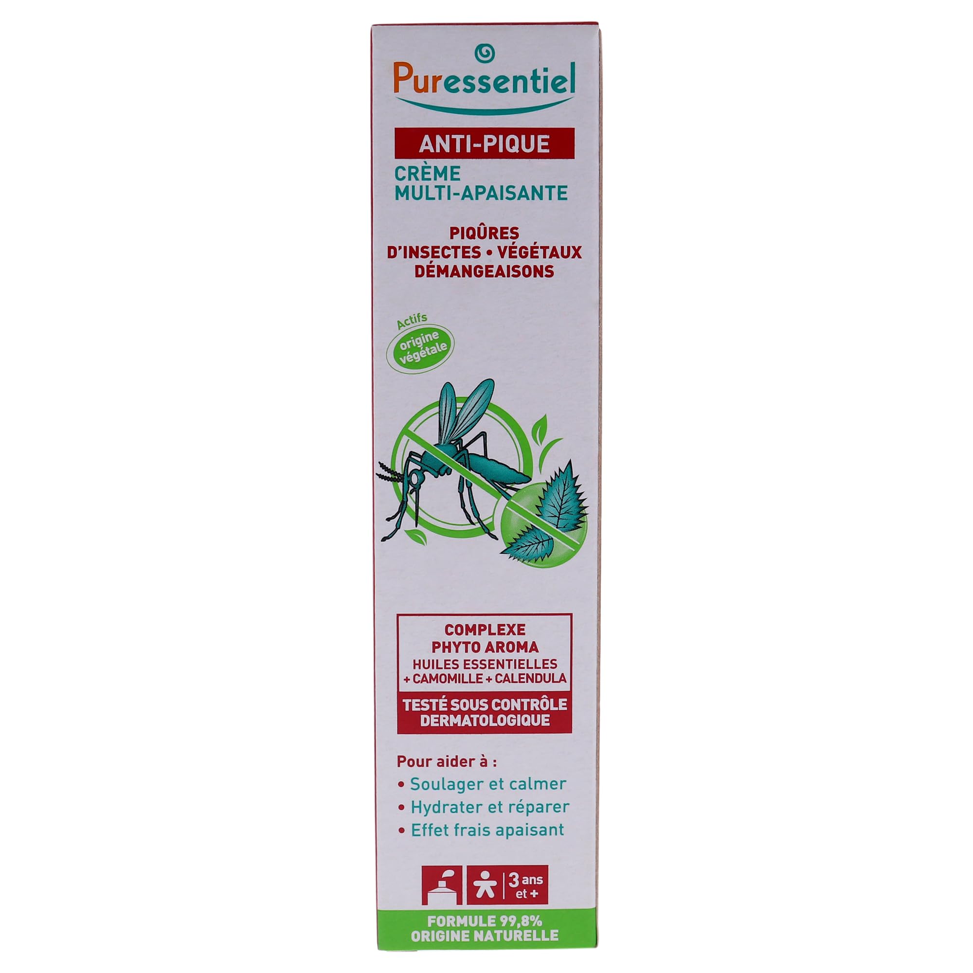 Puressentiel - Sos insetti - Crema Multi-Lenitiva - Punture di insetti e piante - 100% di origine naturale - Effetto fresco - Lenisce il prurito e l'irritazione - 40 ml