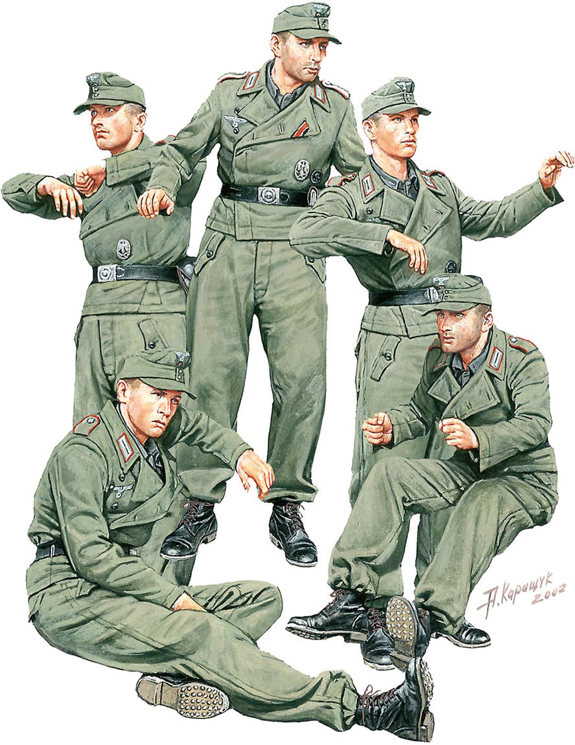 Amazon | ミニアート 1/35 ドイツ AFVクルー 特別版 フィギュア5