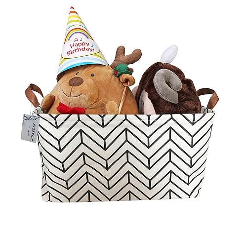 Miniatura 4 de Cesta de almacenamiento de lona, plegable, organizador con contenedores