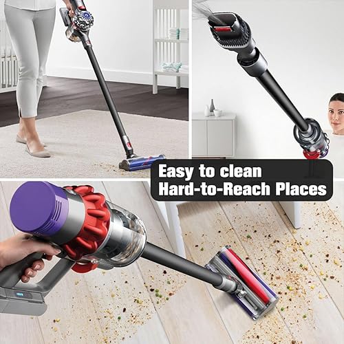 Miniatura 13 de Piezas de repuesto para aspiradora Dyson V7 V8 V10 V11 V15, tubo de extensión al vacío, pieza de repuesto de varilla de liberación rápida de 28.5