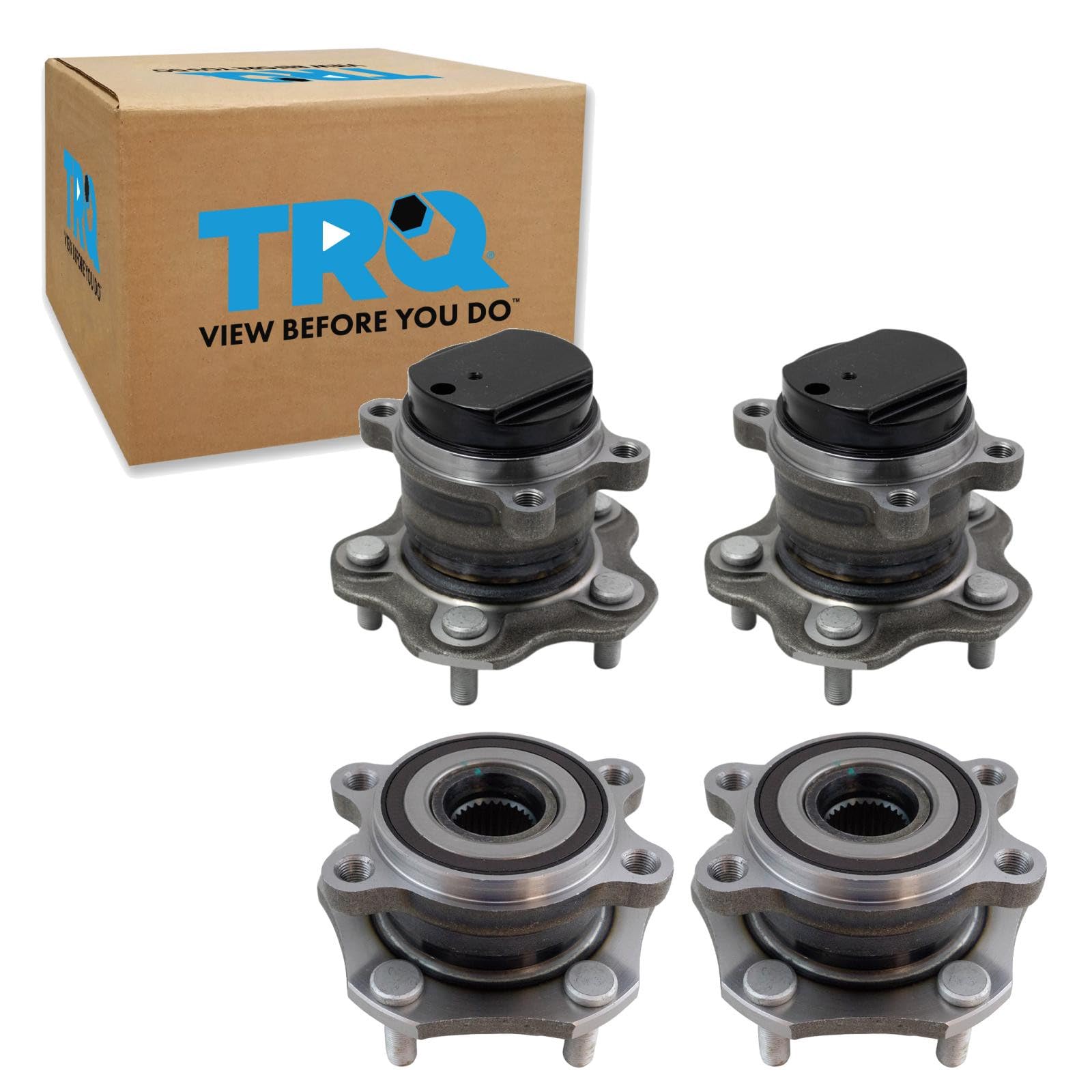 TRQ 2 Piece Wheel Bearing &amp; Hub Assembly Set