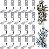 Vista 14 de 8 unids 2020 extrusión de aluminio ranura T soporte de esquina serie 20 hardware extruido 3 vías Tri conector con tornillo de ajuste para 20/20 2040