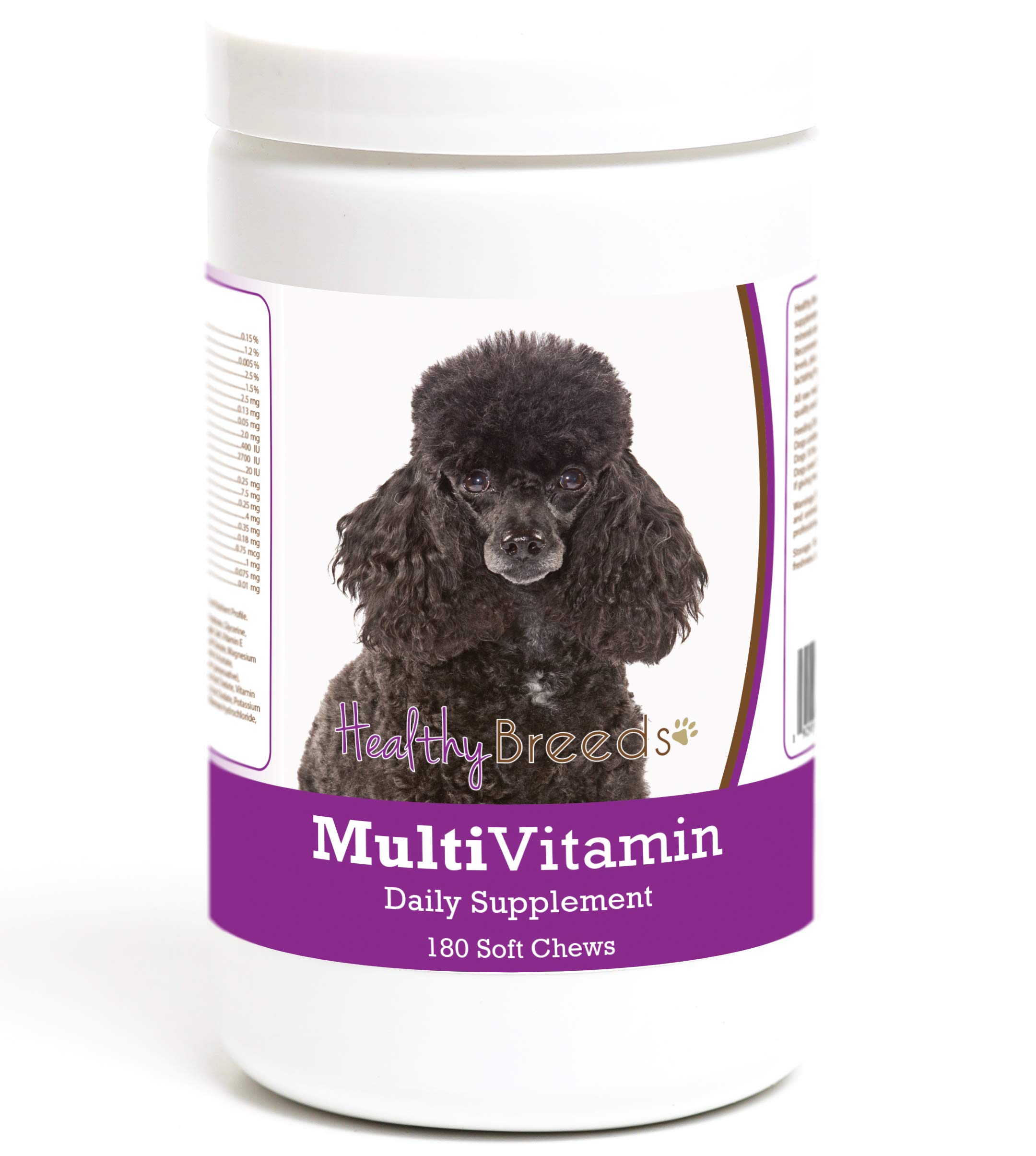 Healthy Breeds Poodle Multivitamin Soft Chew for Dogs 180 Count