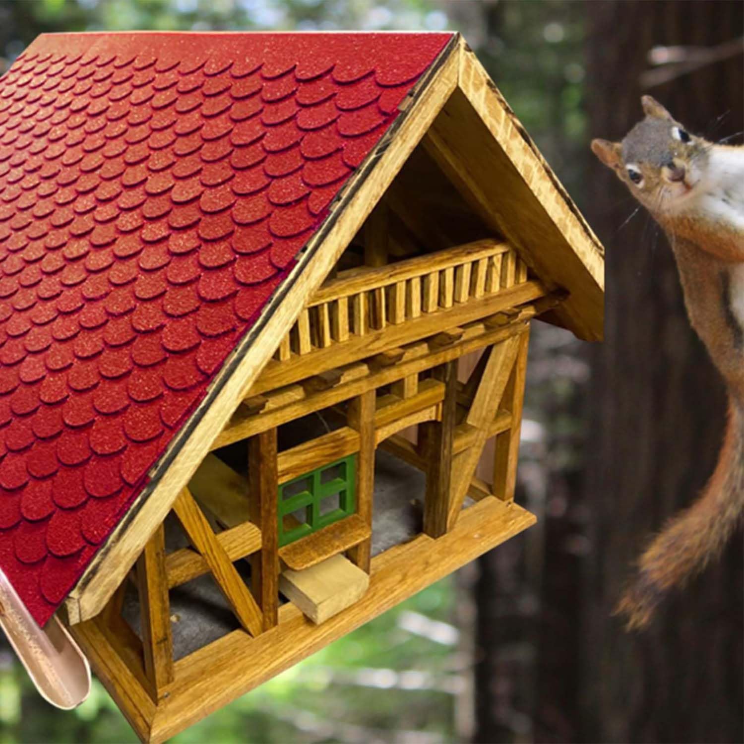 21 Piezas Tejas para Techos Autoadhesivas, Tejas De Fieltro Impermeables, Mini Juego De Tejas De Techo, para Tejados De Cajas Nido, Cajas Nido, Casetas para Perros, Tejados De Buzones (Rojo)