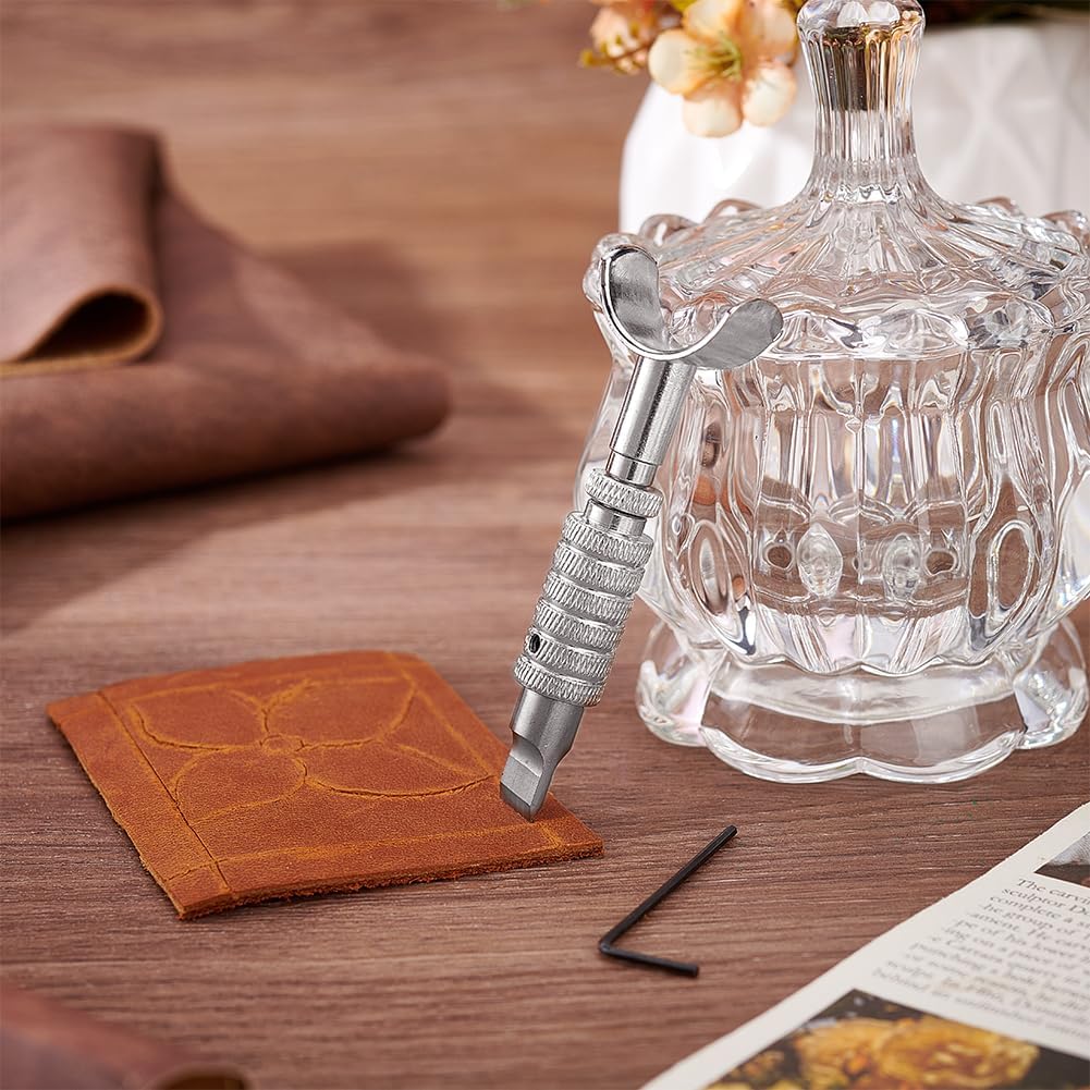 Utensili Per Taglio Sapone PH PandaHall - Raschietto Ondulato E Dritto - Stampo In Legno - Acciaio Inox - Foto 5