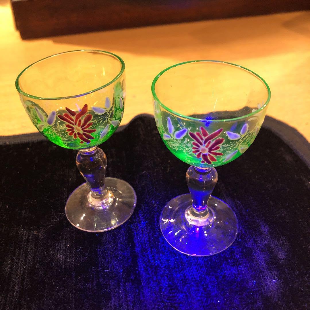 明治 大正 ビンテージグラス 硝子 3個セット 明治 大正 ビンテージグラス 硝子 3個セット 明治 大正 ビンテージ