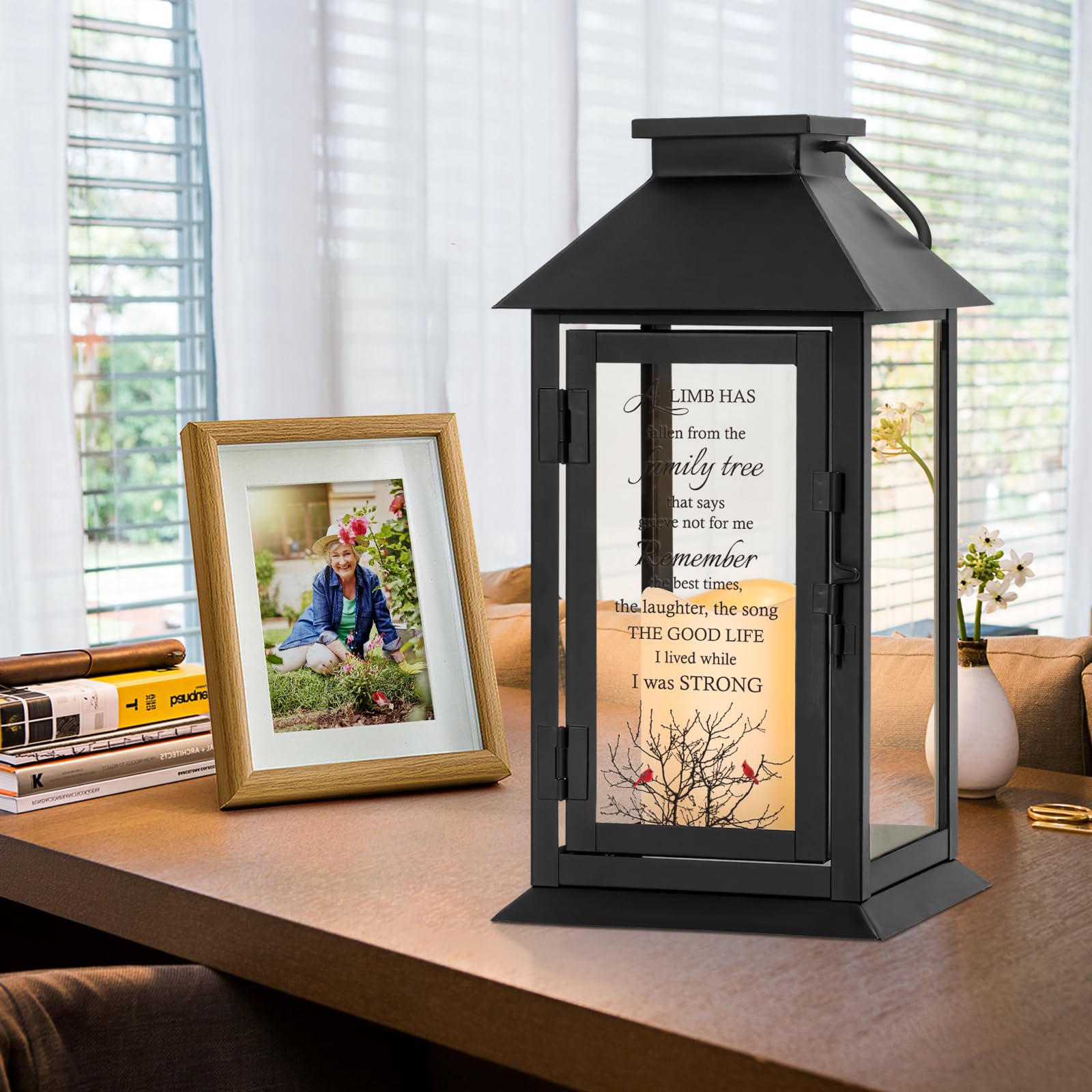 HugMemories Memorial Lantern | Flameless LED Sympathy Gift For Loss Of Loved One - View #10
