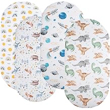 Bassinet Sheets 4 Pack for Papablic & Cowiewie & Nordmiex Bedside