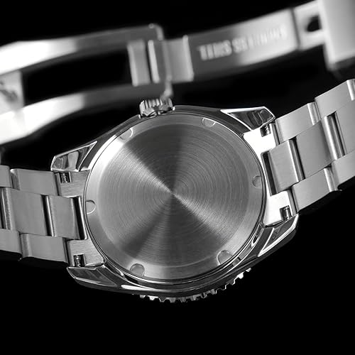 Miniatura 10 de watchdives WD1967Q Japón VH31 Reloj de buceo para hombre, con movimiento de cuarzo, 1.49 pulgadas, sombrero superior, burbuja, reloj de pulsera Azul