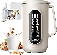 KIDISLE 10-in-1 Nut Milk Maker 35oz: Plant-Based Soy Oat Almond Milk & Soup Machine w/ 12H Delay, Keep Warm, Self-Clean