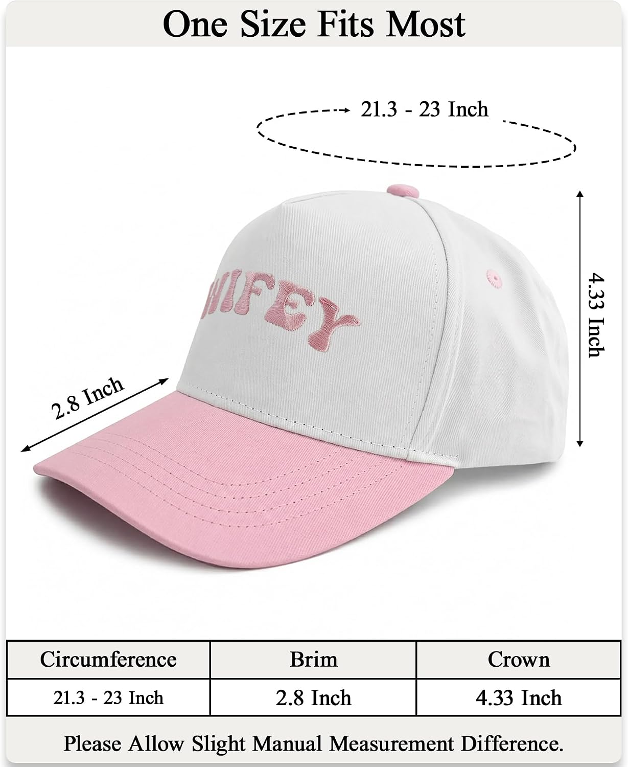 Wifey Hat, Gift for Bride Bridal Shower Engagement Wedding Honeymoon image 4