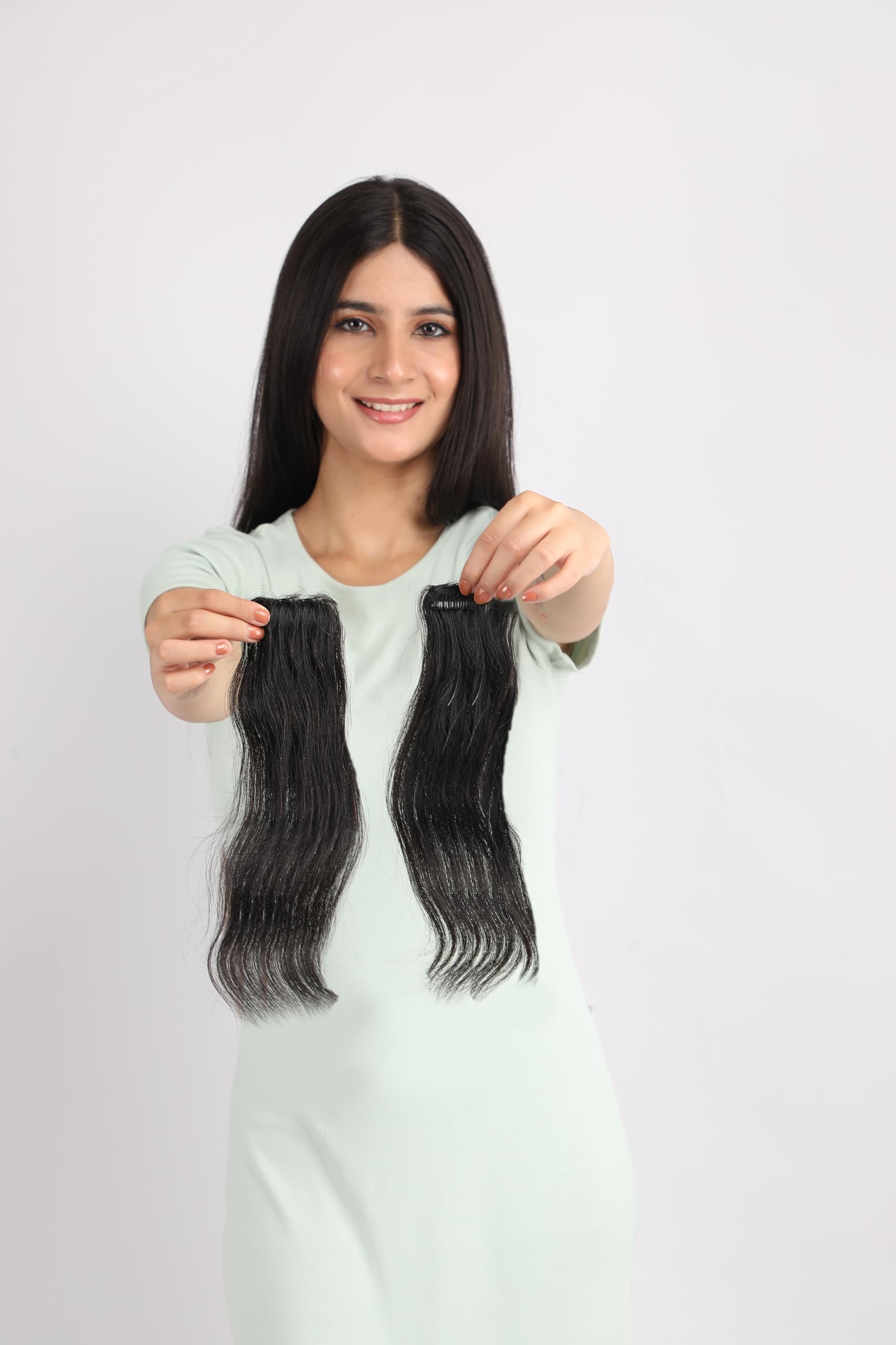 WANNA HAIR Invisible Cover-Up Patch | Single Clip Hair Patch for Women & Girls | Natural-Looking Hair Filler for Thinning Areas | Lightweight & Easy to Use | Seamless Coverage