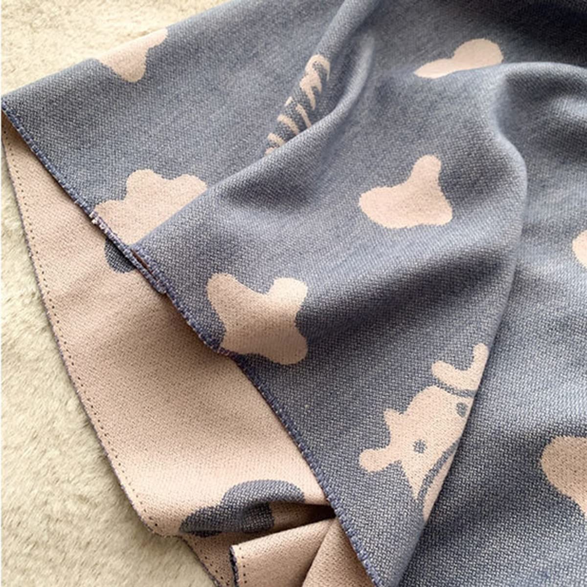 Bufanda ligera y elegante de imitación de cachemir con estampado de vaca, ideal para otoño e invierno. Perfecta para mamá y mujer.