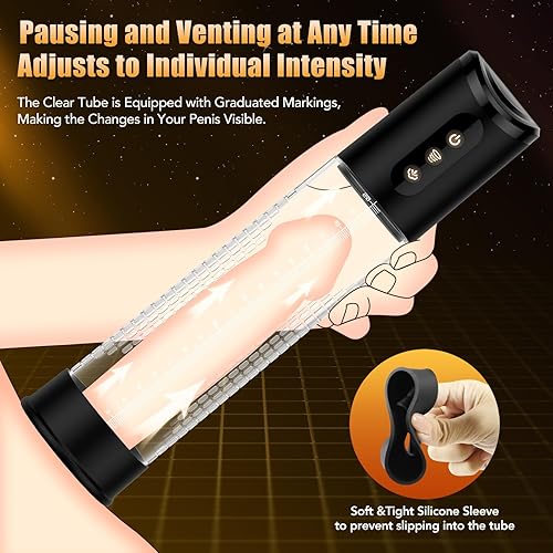 Miniatura 2 de Bomba de vacío eléctrica para el pene con control libre de potencia de succión, juguetes recargables para adultos, ampliador de pene para hombres,