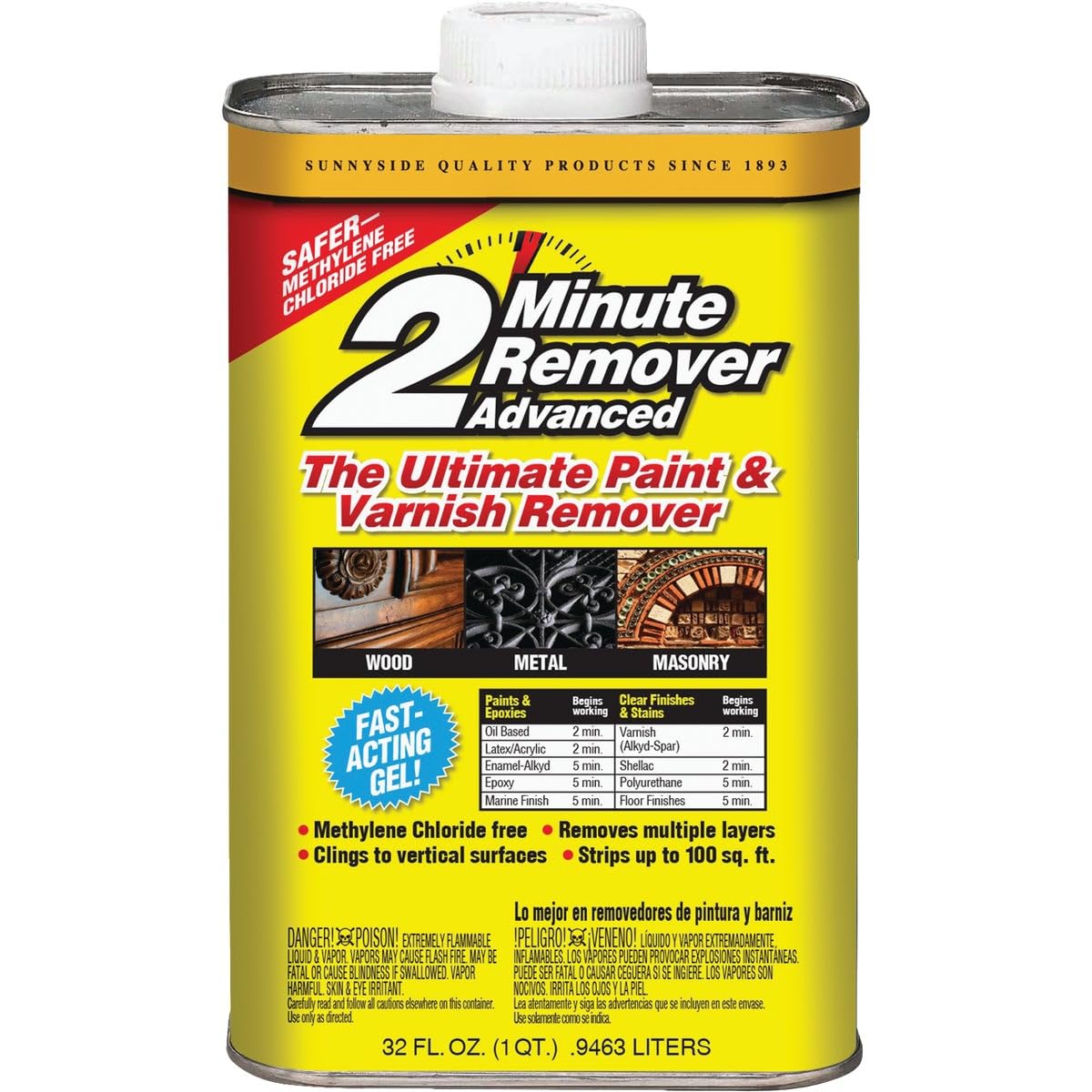Amazon.com: Sunnyside 63432 2-Minute Remover Advanced Paint