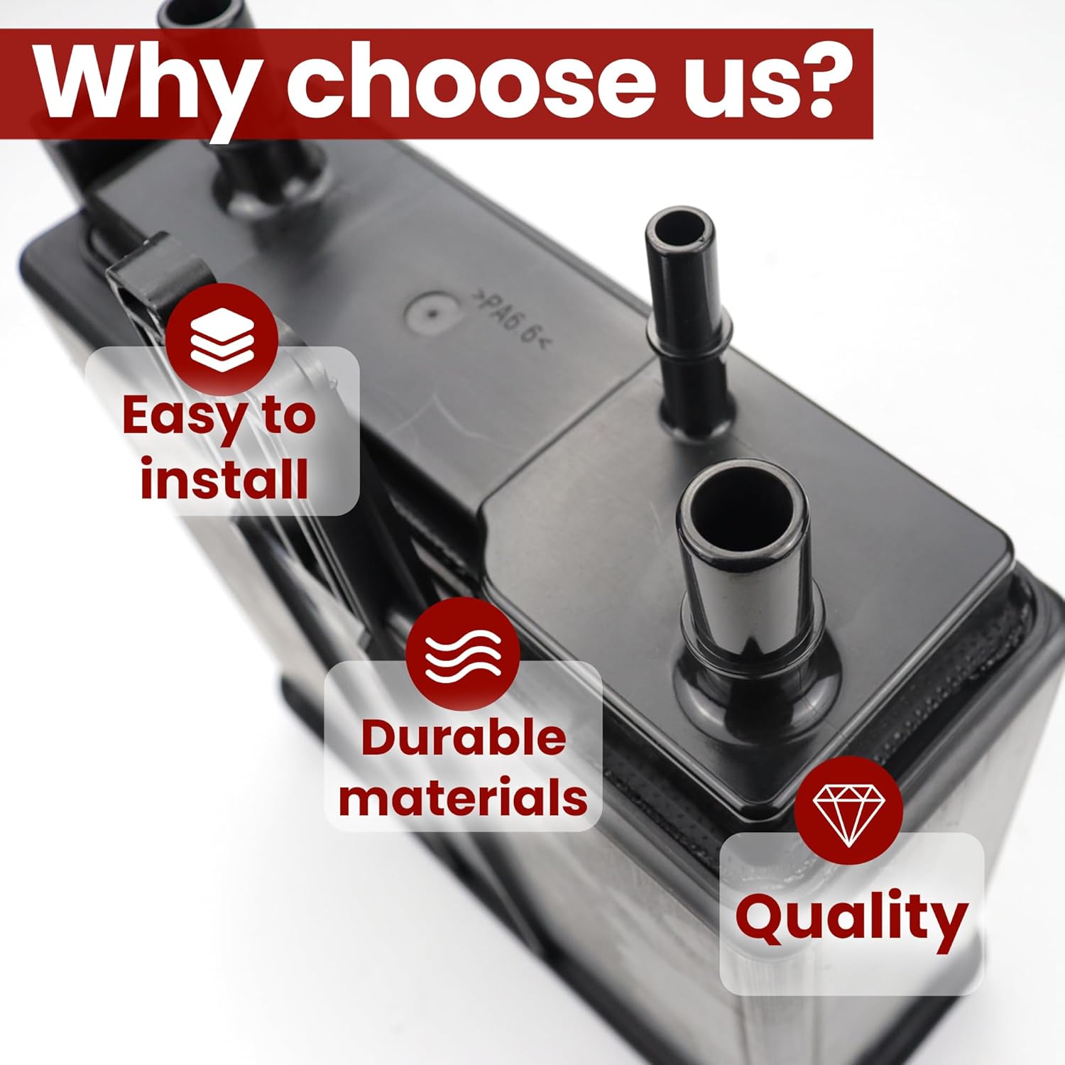 Charcoal Canister Evap Vapor Canister Compatible with Chevrolet Chevy Tahoe Cadillac Escalade GMC Yukon Buick V8 4.8L 5.3L 2004 2005 2006 2007 2008 2009 2010 2011 2012 2013 2014 2015 2016 2017 911-149