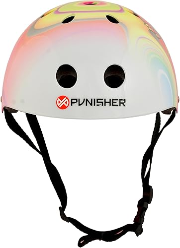 Miniatura 7 de Punisher Skateboards 11-Vent - Monopatín multideportivo y casco BMX, tamaño juvenil mediano, incluye almohadillas extra para el casco, para niños y