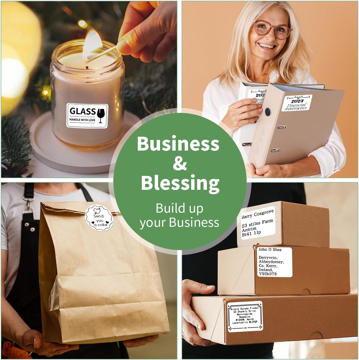 M220 Thermal Labels, Compatible with Phomemo M221 M200 M250 M260 Label Maker, 2.36"X1.57"(60X40mm), 3Inch for Business, Barcode, Address, Mailing, Photo, Clothing, Black On White, 3X180pcs - Image 6