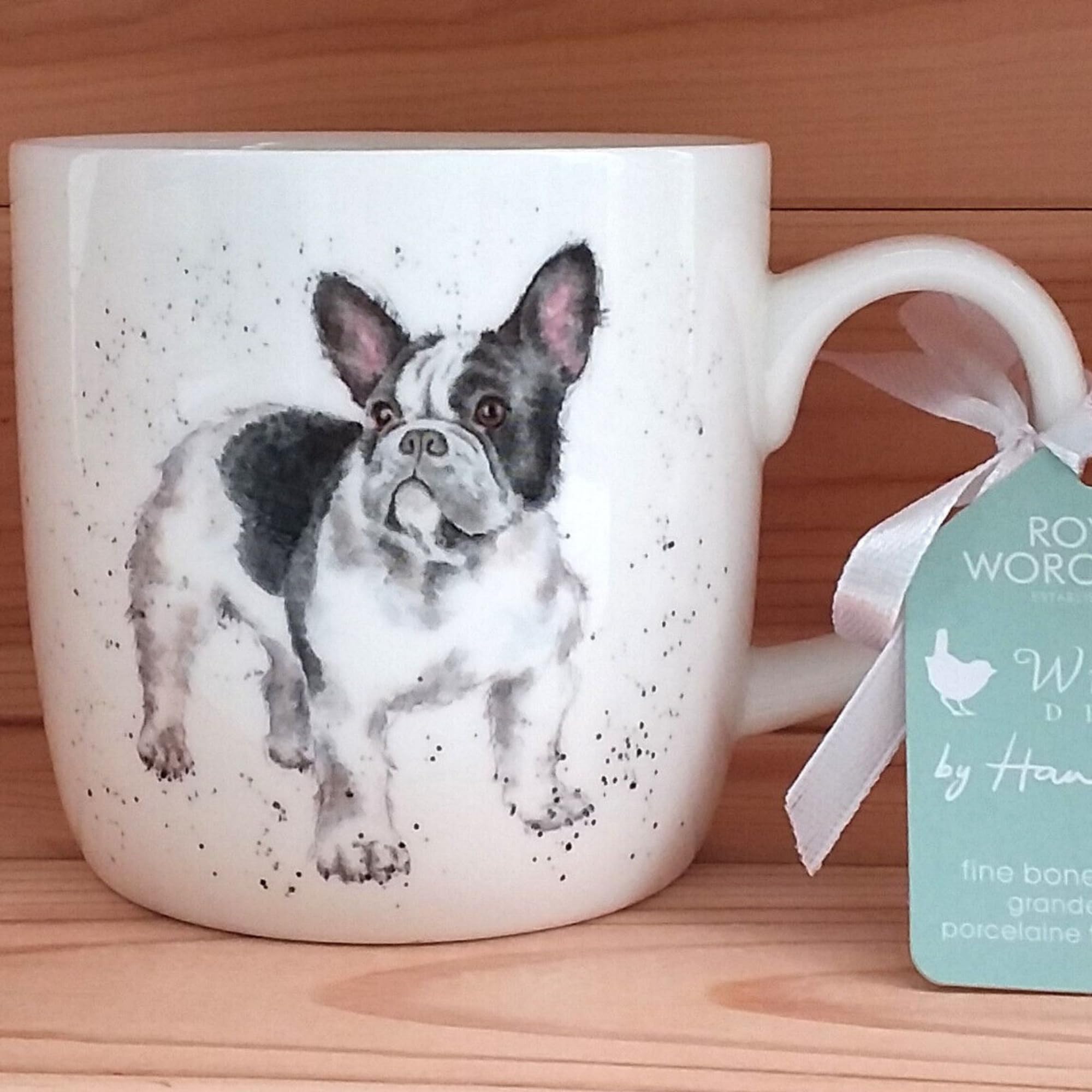 Amazon.com | Royal Worcester Wrendale Designs Frenchie Mug | 11