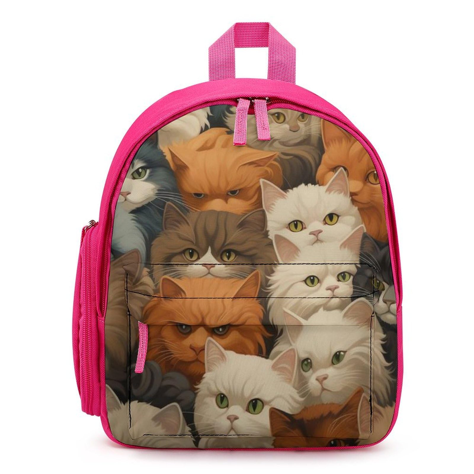 3D Kitten Printed School Bag for Boys and Girls 3D Backpack for Children, Cartoon Backpack, Backpack with Large Capacity for Boys and Girls Backpack
