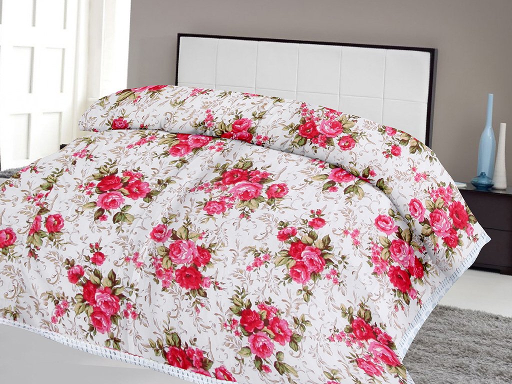 Lali prints Micro Double Size Quilt A.C Blanket, White, 1 Pc-image-36