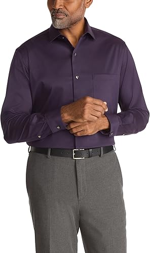 Miniatura 19 de Van Heusen Camisa de vestir para hombre, ajuste regular, cuello flexible, elástica, sin arrugas
