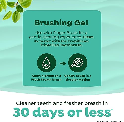 Miniatura 5 de TropiClean Fresh Breath - Kit de cuidado bucal para perros