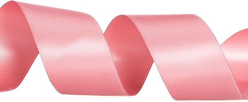 Vista 73 de Cinta de satén de poliéster de doble cara de color sólido, 1 pulgada de ancho, 100 yardas de largo, perfecta para bodas, envoltura de regalos, Oro