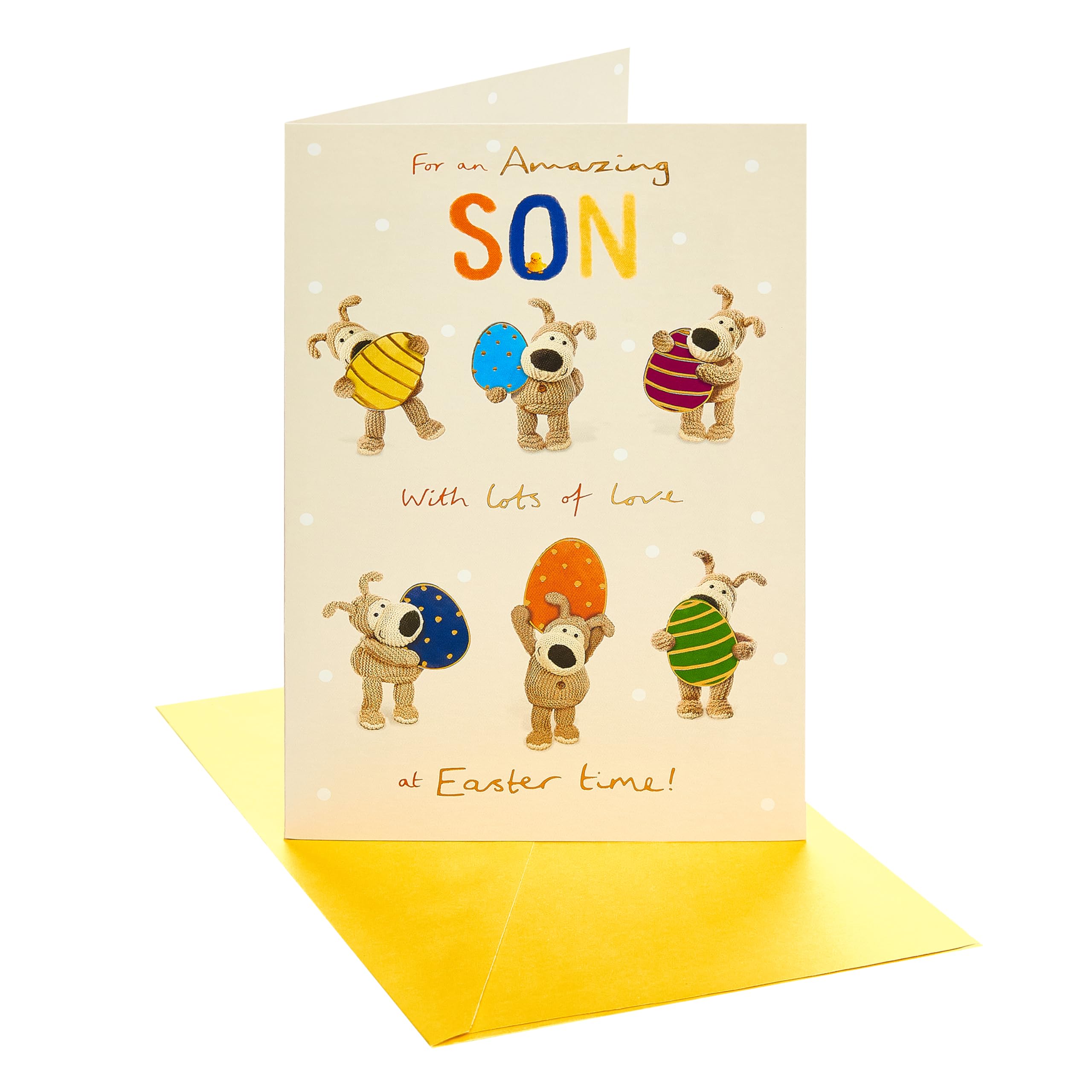 Boofle | Easter Card for Son | Him, Boys, Men | Cute Design | With Envelope | 13.7 x 21 cm