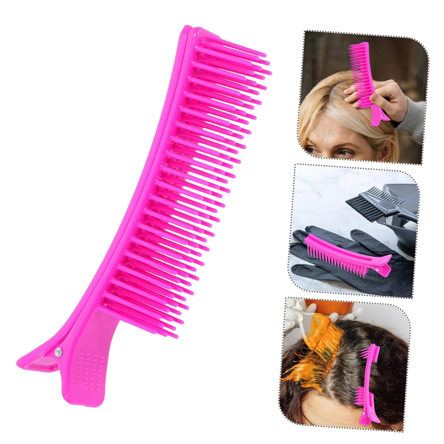 16 Pezzi Pinze per con Pettine Integrato Antiscivolo per Styling e Permanente Clip Sezionatrici Professionali per e Personale