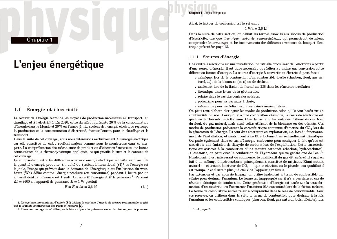 Thermodynamique appliquée à l’énergétique: Cours et exercices corrigés - Licence et maitrise de physique, écoles d'ingénieurs