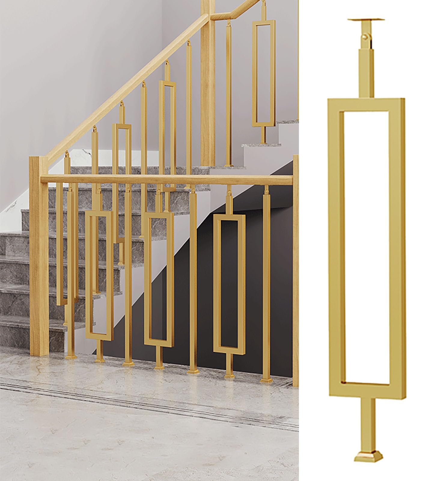Tralki Balustrad Schodowych Wewnętrzne, Słupek Schodowy 80 90 100 120 Cm
