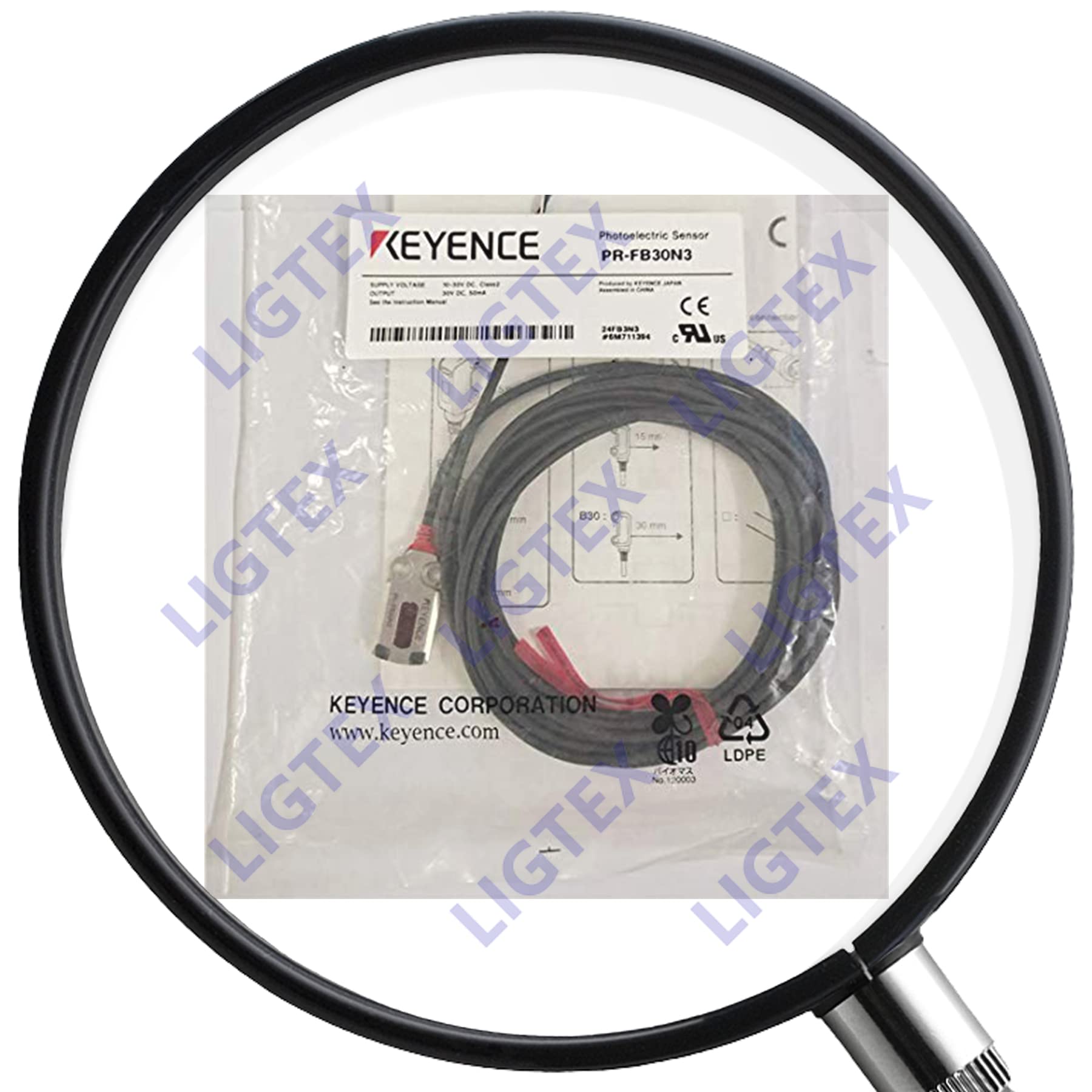 PR-FB30N1 KEYENCE 超小型アンプ内蔵型光電センサ5個セット KEYENCE