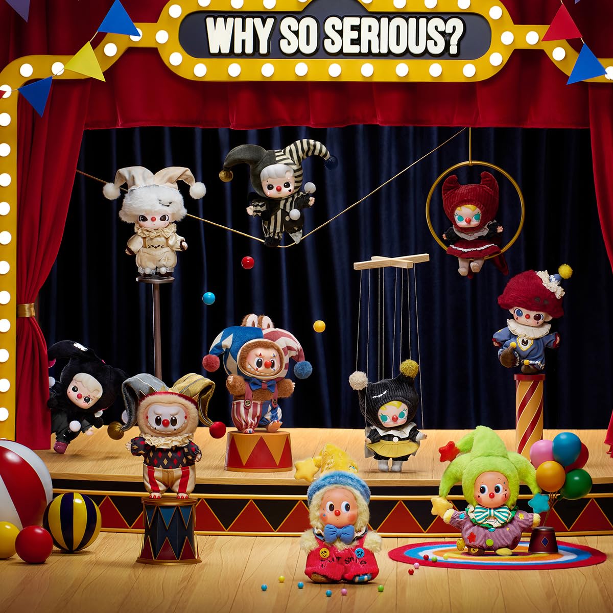 Amazon | 【POP MART 公式ストア】WHY SO SERIOUS シリーズ ぬいぐるみ