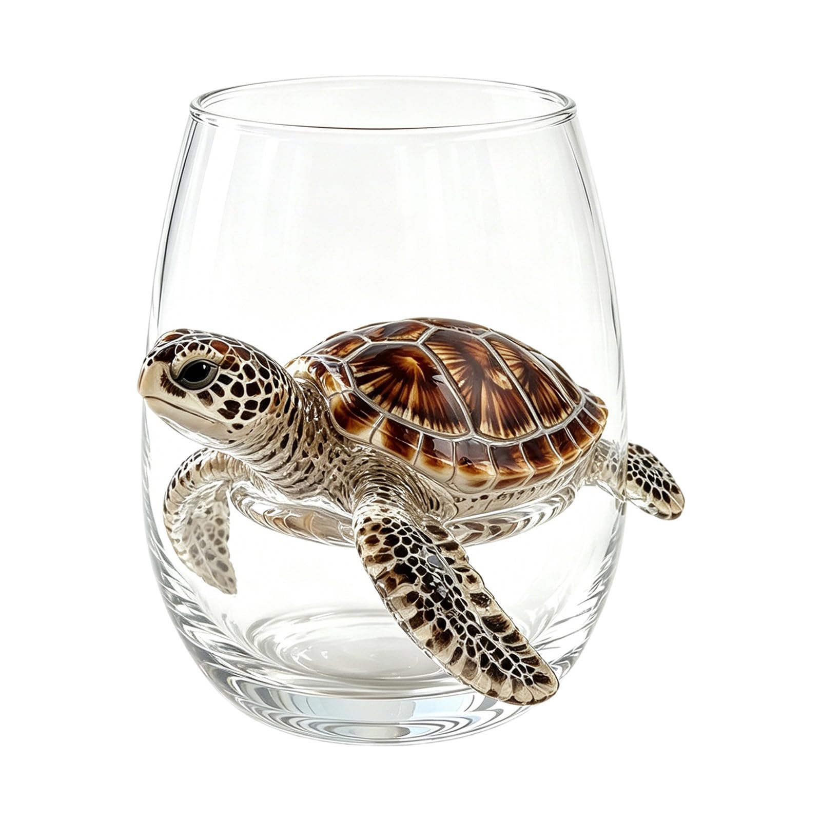 Artisanal Blue Ringed Octopus Glassware, Ocean Octopus Drinking Glass Barware, Handmade Nautical Cocktail Cup, Marine Animal Inspired Ocean Decor for Home Bar Gift
